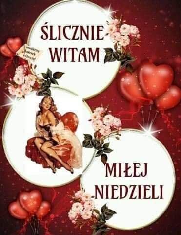 Bordowa kartka z kobietą miłej niedzieli